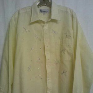 Mili Designs Yellow Dragonfly striped blouse